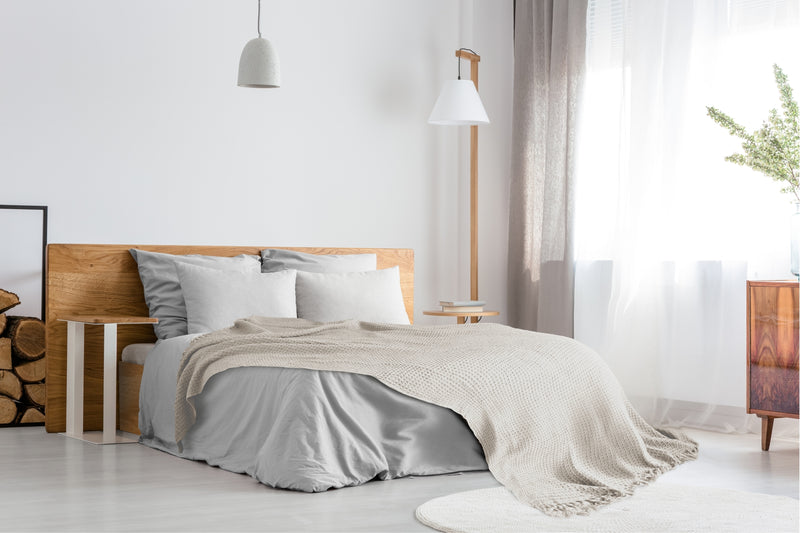 Honeycomb - Recycled Cotton Throw in Ivory