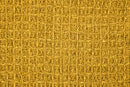 Honeycomb - Recycled Cotton Throw in Ochre (50" x 60")