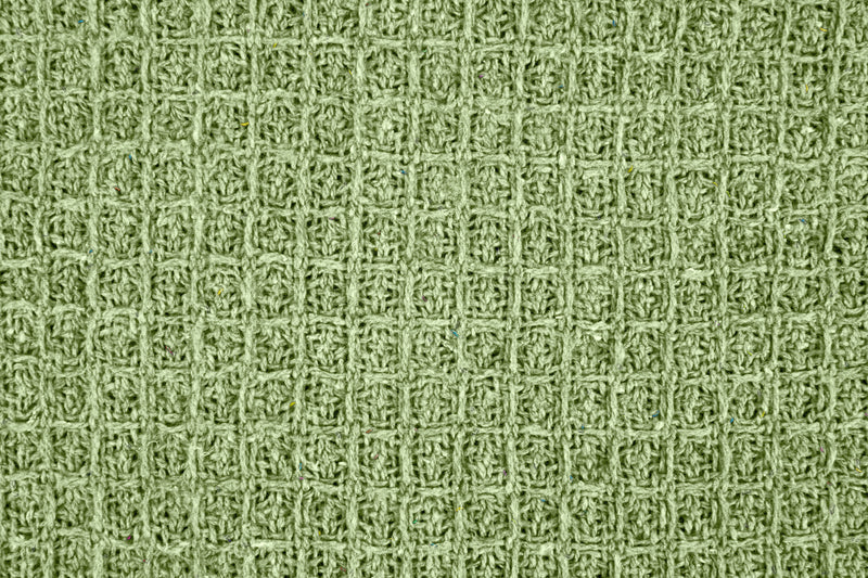 Honeycomb - Recycled Cotton Throw in Pistachio