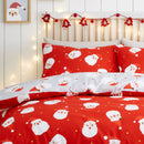 Fusion Happy Santa Duvet Cover Set in Red