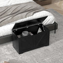 HOMCOM Storage Trunk for Living Room, with Safety Hinges 80cm