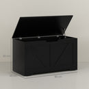 HOMCOM Storage Trunk for Living Room, with Safety Hinges 80cm