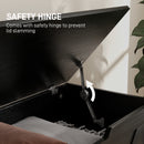 HOMCOM Storage Trunk for Living Room, with Safety Hinges 80cm