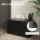 HOMCOM Storage Trunk for Living Room, with Safety Hinges 80cm