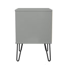Harlequin 2 Drawer Bedside in Dusk Grey - Ready Assembled