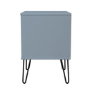 Harlequin 2 Drawer Bedside in Denim Blue - Ready Assembled
