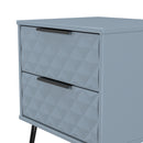 Harlequin 2 Drawer Bedside in Denim Blue - Ready Assembled