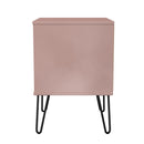 Harlequin 2 Drawer Bedside in Kobe Pink - Ready Assembled