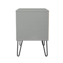 Harlequin 2 Drawer Side Table in Dusk Grey - Ready Assembled