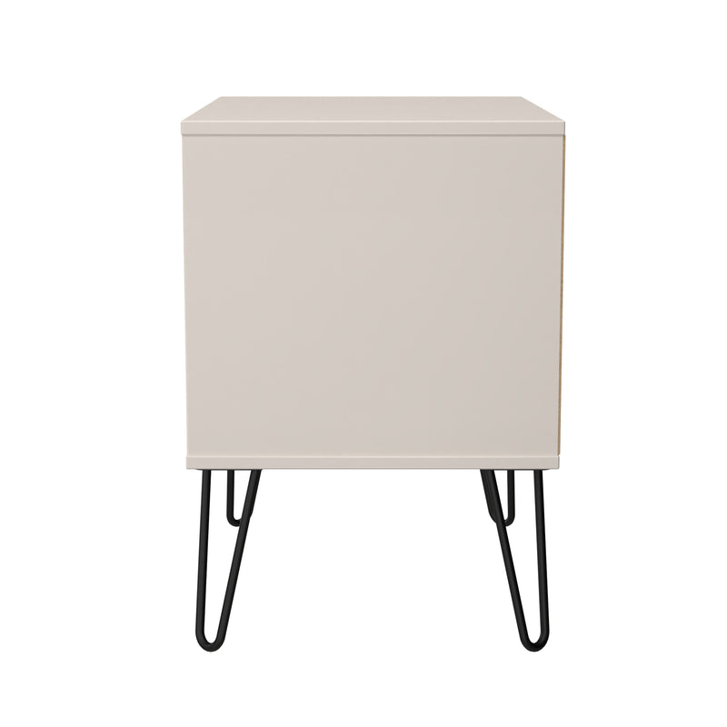 Harlequin 2 Drawer Side Table in Kashmir Matt - Ready Assembled