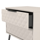 Harlequin 2 Drawer Side Table in Kashmir Matt - Ready Assembled