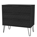 Harlequin 3 Drawer Chest in Black Ash - Ready Assembled