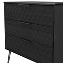 Harlequin 3 Drawer Chest in Black Ash - Ready Assembled