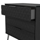 Harlequin 3 Drawer Chest in Black Ash - Ready Assembled