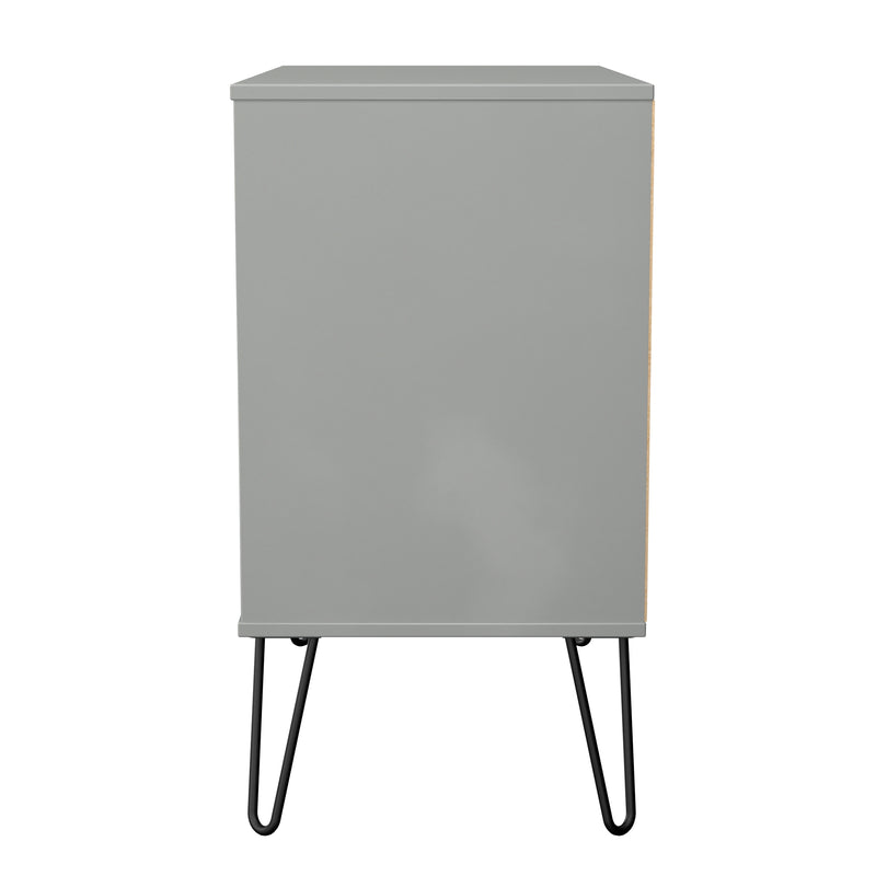 Harlequin 3 Drawer Chest in Dusk Grey - Ready Assembled
