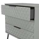 Harlequin 3 Drawer Chest in Dusk Grey - Ready Assembled