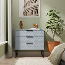 Harlequin 3 Drawer Chest in Denim Blue - Ready Assembled