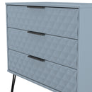 Harlequin 3 Drawer Chest in Denim Blue - Ready Assembled