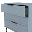 Harlequin 3 Drawer Chest in Denim Blue - Ready Assembled