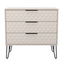 Harlequin 3 Drawer Chest in Kashmir Matt - Ready Assembled