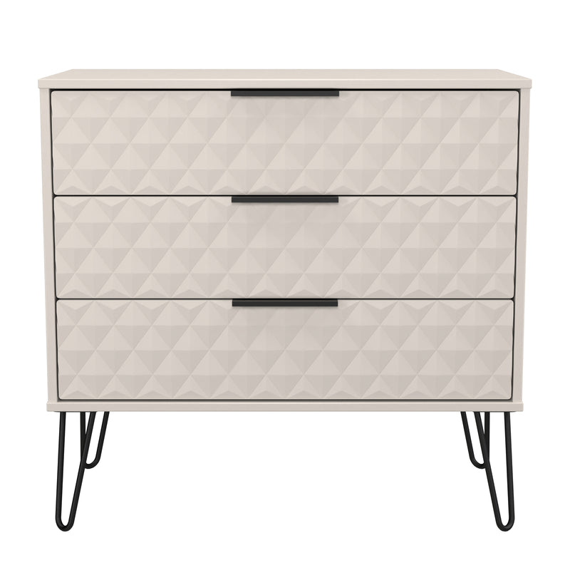 Harlequin 3 Drawer Chest in Kashmir Matt - Ready Assembled