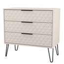 Harlequin 3 Drawer Chest in Kashmir Matt - Ready Assembled