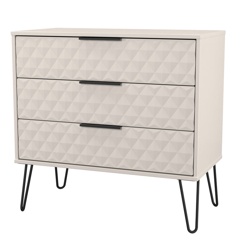 Harlequin 3 Drawer Chest in Kashmir Matt - Ready Assembled