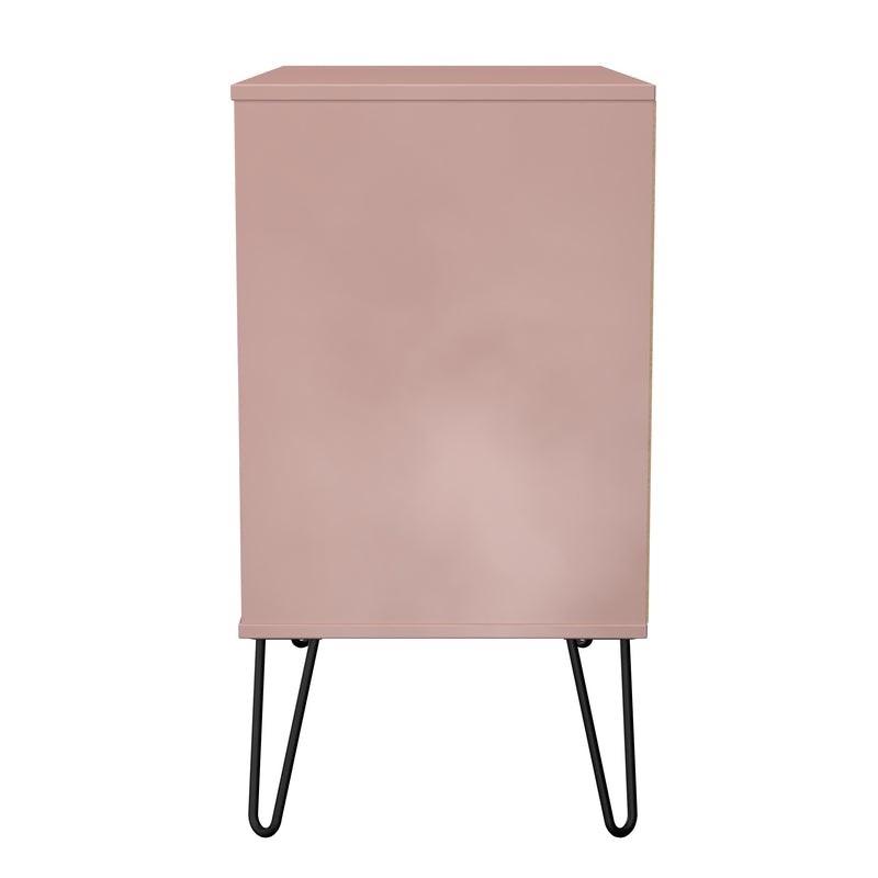 Harlequin 3 Drawer Chest in Kobe Pink - Ready Assembled