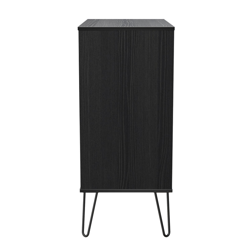 Harlequin 4 Drawer Chest in Black Ash - Ready Assembled