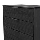 Harlequin 4 Drawer Chest in Black Ash - Ready Assembled