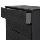 Harlequin 4 Drawer Chest in Black Ash - Ready Assembled