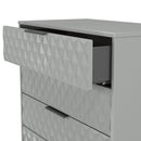 Harlequin 4 Drawer Chest in Dusk Grey - Ready Assembled
