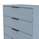 Harlequin 4 Drawer Chest in Denim Blue - Ready Assembled