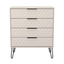 Harlequin 4 Drawer Chest in Kashmir Matt - Ready Assembled