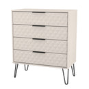 Harlequin 4 Drawer Chest in Kashmir Matt - Ready Assembled