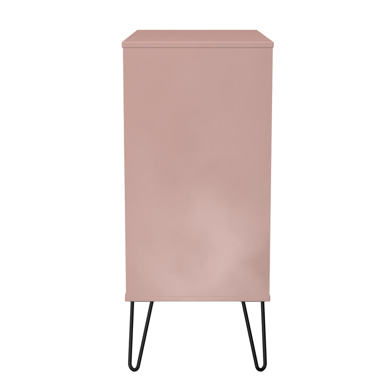 Harlequin 4 Drawer Chest in Kobe Pink - Ready Assembled
