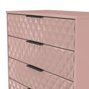 Harlequin 4 Drawer Chest in Kobe Pink - Ready Assembled