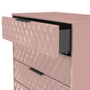 Harlequin 4 Drawer Chest in Kobe Pink - Ready Assembled