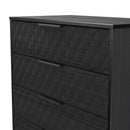 Harlequin 5 Drawer Chest in Black Ash - Ready Assembled