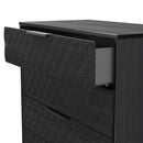 Harlequin 5 Drawer Chest in Black Ash - Ready Assembled