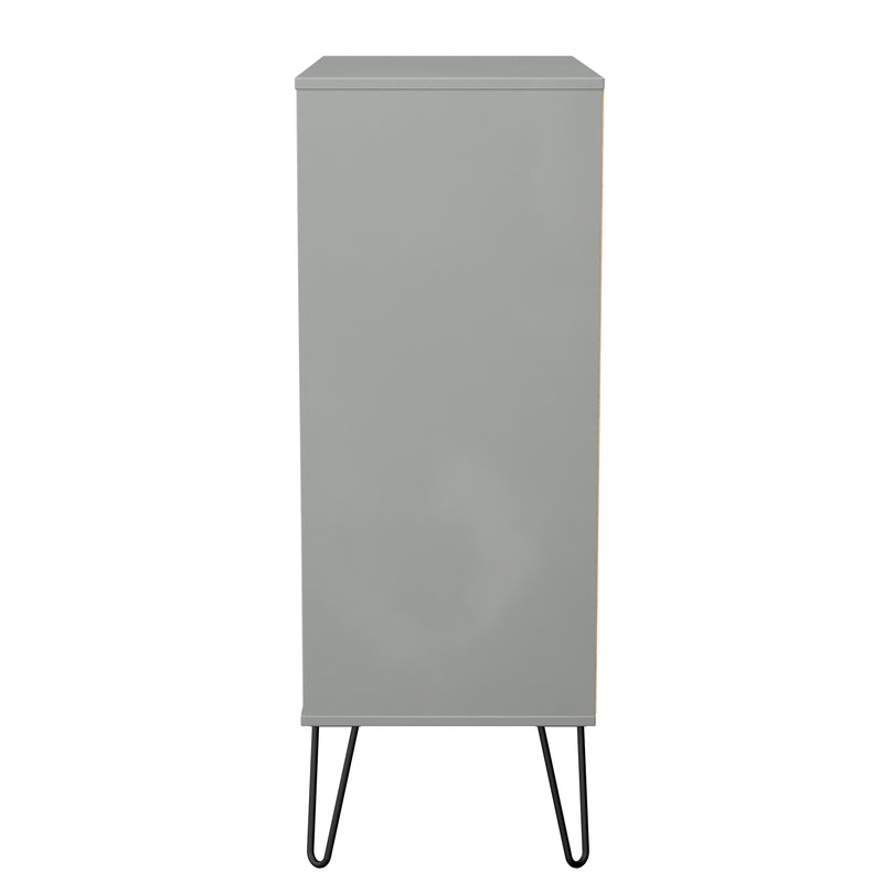 Harlequin 5 Drawer Chest in Dusk Grey - Ready Assembled