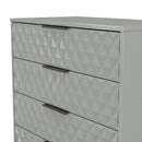 Harlequin 5 Drawer Chest in Dusk Grey - Ready Assembled