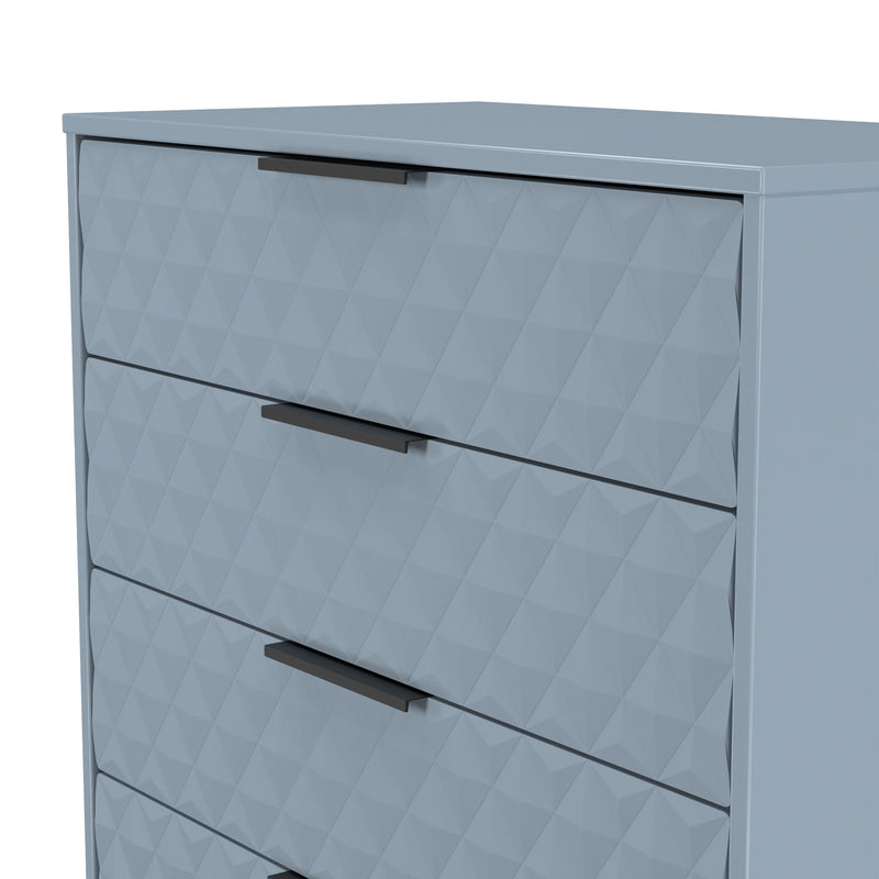 Harlequin 5 Drawer Chest in Denim Blue - Ready Assembled