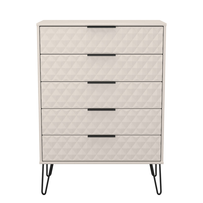 Harlequin 5 Drawer Chest in Kashmir Matt - Ready Assembled