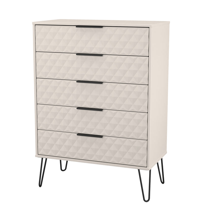 Harlequin 5 Drawer Chest in Kashmir Matt - Ready Assembled