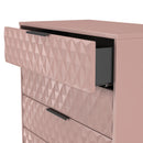 Harlequin 5 Drawer Chest in Kobe Pink - Ready Assembled