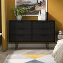 Harlequin 6 Drawer Midi Chest in Black Ash - Ready Assembled