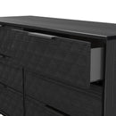 Harlequin 6 Drawer Midi Chest in Black Ash - Ready Assembled
