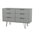 Harlequin 6 Drawer Midi Chest in Dusk Grey - Ready Assembled