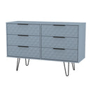 Harlequin 6 Drawer Midi Chest in Denim Blue - Ready Assembled